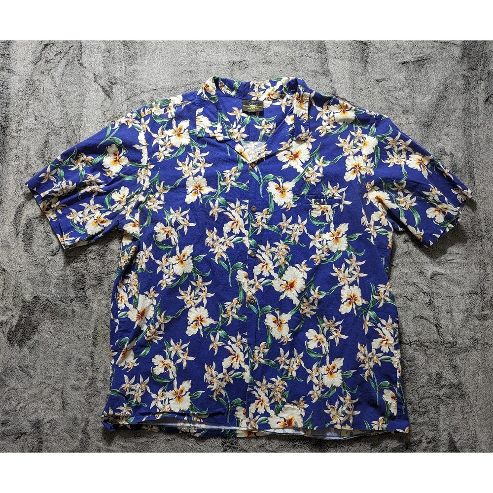 Royal Creations Short Sleeve Button Up Hawaiian Shirt Men's Size XXL